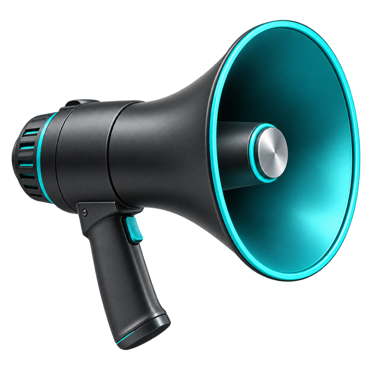 3D Iconic megaphone spotlight